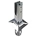 CRL FWCS12PS Square Core Mount Friction Fit Spigot, 2205 Polished Stainless Steel