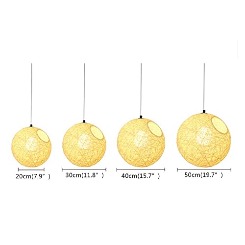 Lámpara colgante de ratán para iluminar techos con un toque moderno 5