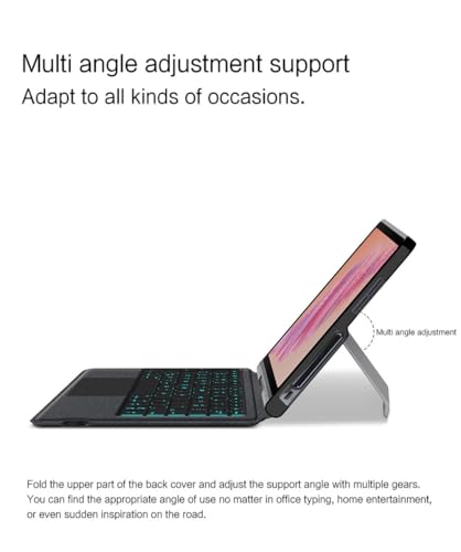 Teclado Lenovo Tab Plus 11.5 con panel táctil y ratón Bluetooth negro 6