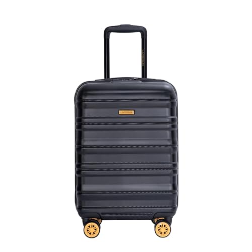 Stylish Compact Carry-On Luggage for Travel - Durable Black Suitcase for Business Trips