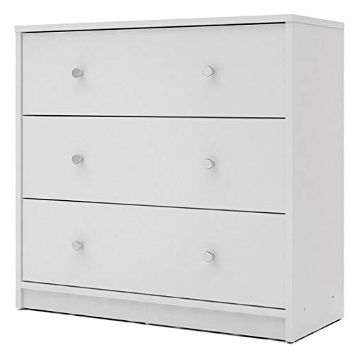 Tvilum Portland 3 Drawer Chest, White #TOP10