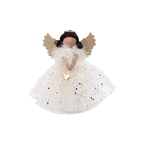 CGB Giftware Gold Light Up Angel Tree Topper Cover