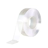 Heavy-Duty Double-Sided Tape – Reusable, Residue-Free, Transparent Nano Tape with Strong Adhesion, Acrylic Tape for Multiple Uses, Removable, Washable, Suitable for Home, Office, and Car!…