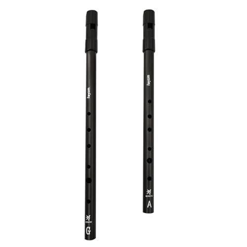 rayzm Tin Whistle/Irish Whistle, Alto Metal Whistle Key of A, 6-Hole Aluminum Penny Whistle for Beginners, Stable Tone, Durable Build, Traditional Folk Flute