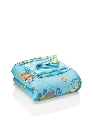 Image of Franco Scooby Doo Scoobtober Bedding 7 Piece Super Soft Reversible Comforter and Sheet Set with Sham, Full, (Officially Licensed Product)