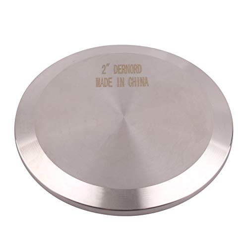 DERNORD Sanitary End Cap fits Tri-Clamp Ferrule Flange Stainless Steel 304 Fitting Clamp (2