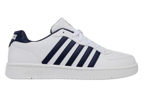 K Swiss Zapatillas para Hombre Court Cali, Color Blanco/Indigo, Talla 43 EU, White Indigo, 43 EU