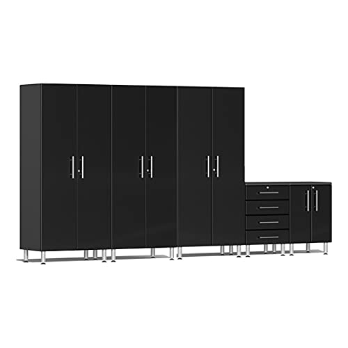 Ulti-MATE UG27050B 5-Piece Garage Cabinet System in Midnight Black Metallic