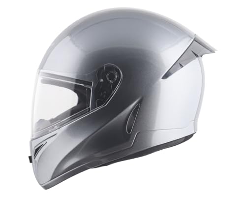 Image of Vega Voyager Full Face Riding Helmet with Lightweight Shell, Comfortable Liner, Shock Absorbing Interior, Ventilated Design, Aerodynamic Build, and Modern Anthracite Styling Anthracite-M