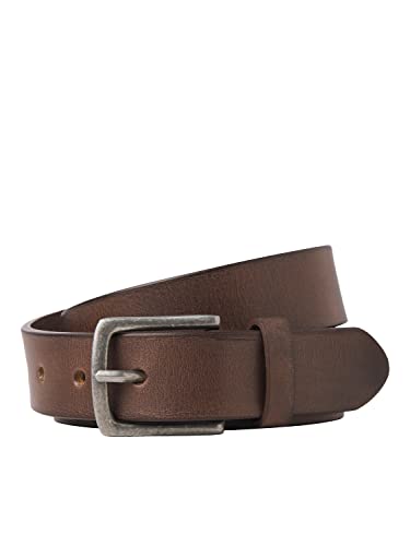 JACK&JONES JACIAN LEATHER BELT, ceinture en cuir Homme, Brown Stone, 95