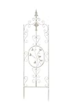 DIMENSIONES: La verja para enredaderas tiene las siguientes medidas: Ancho: 35 cm | Altura total con pie: 122 cm | Altura del pie: 14,5 cm | Peso: 3 kg.