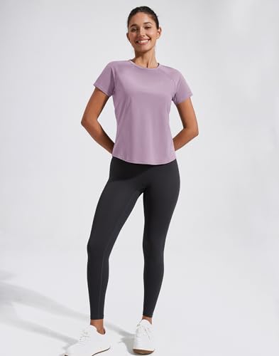 Pioneer Camp Women's Workout Tops Short Sleeve Athletic Shirts Moisture Wicking Quick Dry Mesh Back Yoga Tees for Running Gym3