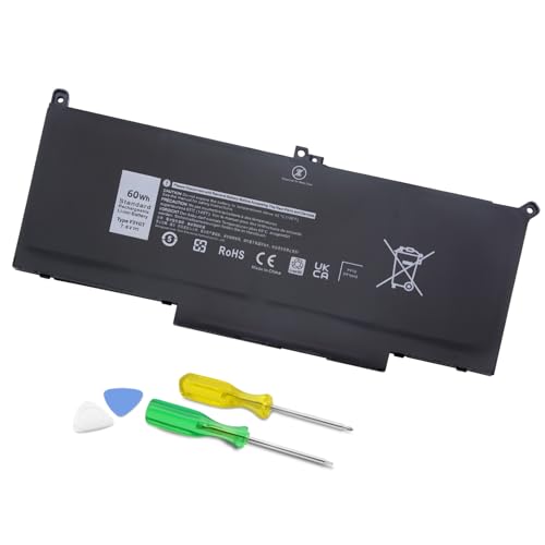 Batterie F3YGT pour Dell Latitude 7480 7490 cellule lithium 60Wh stable