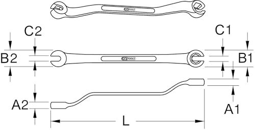 Clé à tuyauter 10x11 mm pour changer vos conduits de frein auto
