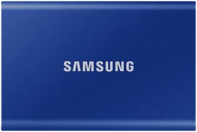 Samsung T7 Portable SSD - 1 TB - USB 3.2 Gen.2 External SSD Indigo Blue (MU-PC1T0H/WW)
