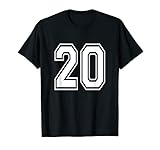 Number 20 T-Shirt Birthday Varsity Sports Team Jersey