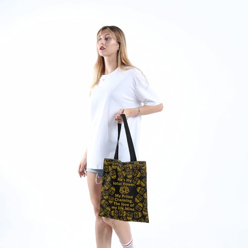 Bolso Tote He’s My Lotus Flower Book Gift miniatura 6