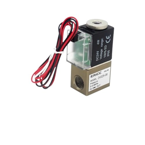 Vanne de contrôle 2V025-06 de fluide normalement ouverte pour circuits pneumatiques