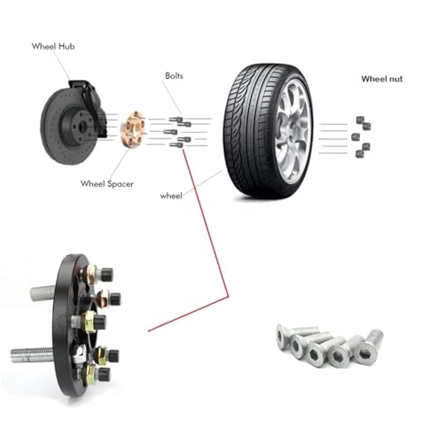 Espaciadores de cubo para Land Rover Freelander 2 que mejoran la estabilidad vial 3