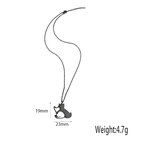Collier de câlin en Argent 925 : bijou chat et chien raffiné - 6