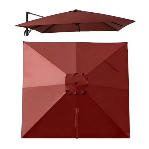 Square Cantilever Patio Umbrella Canopy