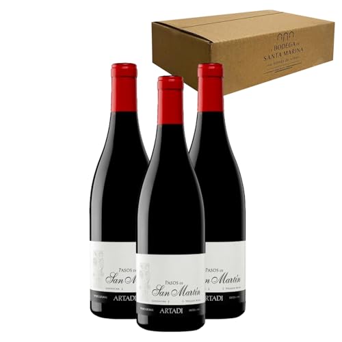 Artazu Pasos de San Martín - Ideal para Maridar con Carne y Comida Mediterránea - Pack 3 Botellas 75cl