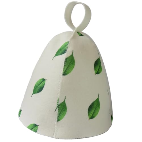 Cappello da sauna in feltro, cappello da bagno per sauna - comodo capoga doccia - comodo cappello da sauna in legno isolamento calore per uomini uomini a vapore Accessori per la doccia a vapore