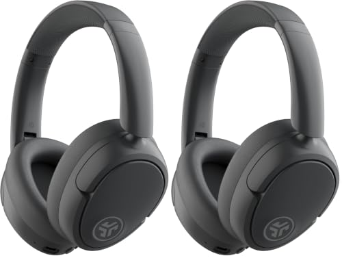 Image of JLab JBuds Lux ANC, Over Ear Headphones, Active Noise Cancelling, Bluetooth, Graphite (Pack of 2)