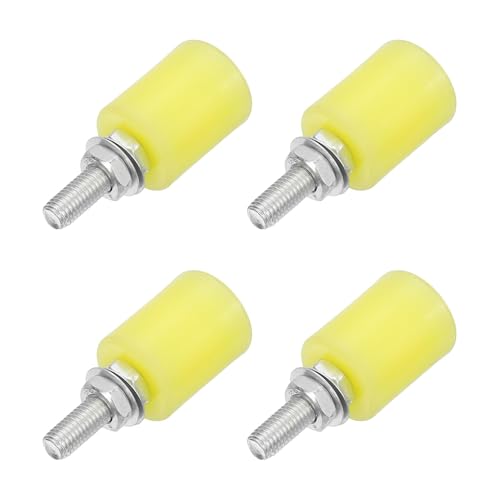 4 rulli guida per cancelli scorrevoli, rulli in nylon assemblaggio supporto cancello, guida universale per porte scorrevoli con cuscinetto a sfera sigillato per porte scorrevoli, 32x40mm