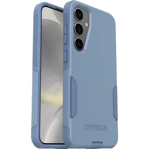 Image of OtterBox Samsung Galaxy S24+ Commuter Series Case - Crisp Denim (Blue), Slim & Tough, Pocket-Friendly, with Port Protection | Thin & Protective Galaxy Phone Case, Dual-Layer, Impact Absorbing, Slim Phone Case for Samsung, Best Protective Phone Cases