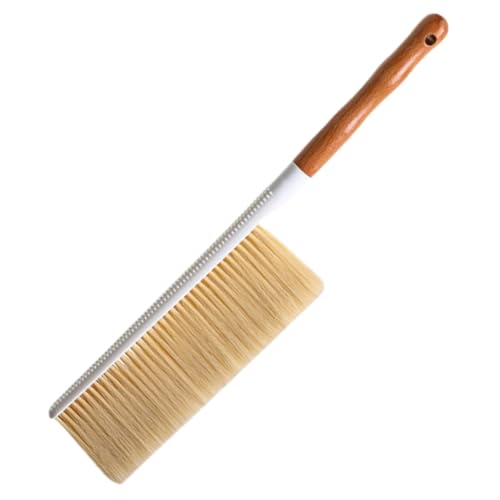 Uonlytech Cepillo De Mano Para Limpieza Con Mango De Madera Cómoda Cerdas Suaves Para Sofá Cama Alfombra y Superficies Del Hogar Compacto y Multiusos Para Polvo y Suciedad