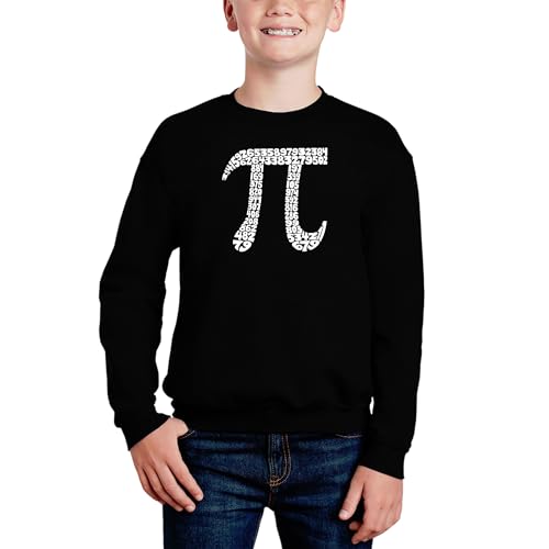 The First 100 Digits of Pi - Boy's Word Art Crewneck Sweatshirt