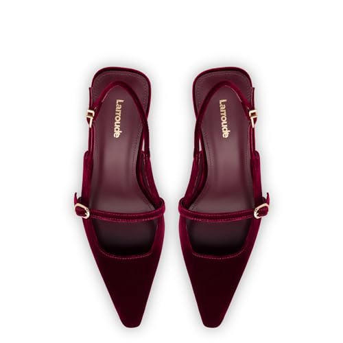Ines Pump In Wine Velvet3