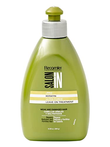 Salon In by Recamier | Keratin Ultra Force Leave In Treatment | Repair & Frizz Control | 10.1 fl oz...