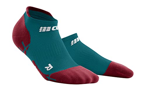 CEP Ultralight No Show Socks Petrol/Dark Red, Men, IV