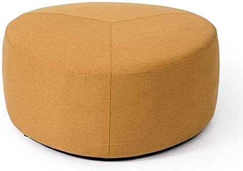 Repose-Pieds Salon Vert Paresseux et Siège Amovible Rembourré en Lin