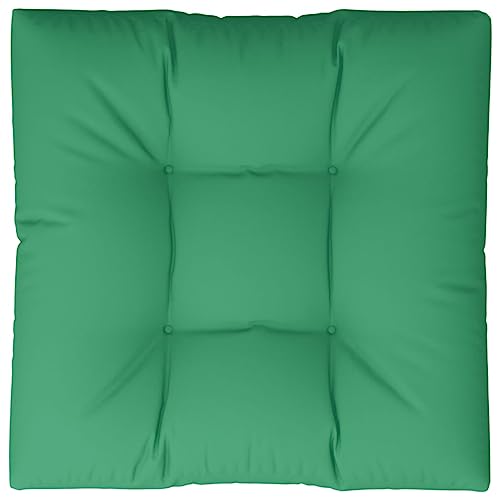 Cojín para sofá de palets verde de 80x80x12 cm acolchado para terraza exterior 7