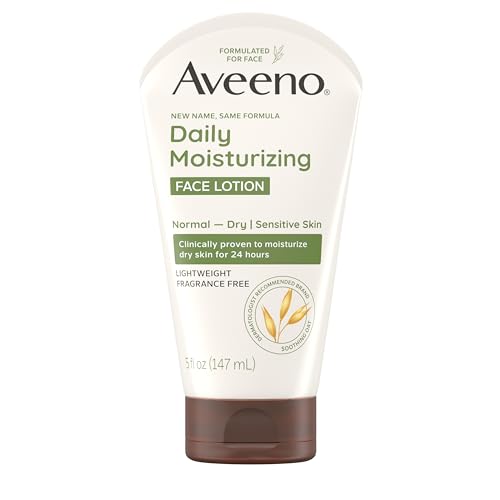 Aveeno Daily Moisturizing Face Lotion with Soothing Prebiotic Oat, Lightweight