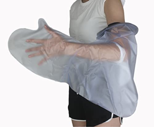 HKF HO KI HO Protection Platre étanche pour Bras Adulte,Protège étanche pour Platre,Sac Etanche Platre Gardez les Plaies et le Bandage au sec Pendant le Bain-Bras entier-63x44cm Cover