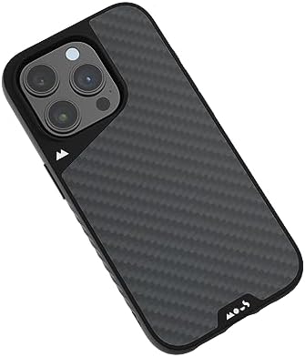 Mous Etui na iPhone 15 Pro MAX z MagSafe, Limitless 5.0, włókno węglowe. Pokrowiec ochronny dla iPhone 15 Pro MAX, odporny na wstrząsy