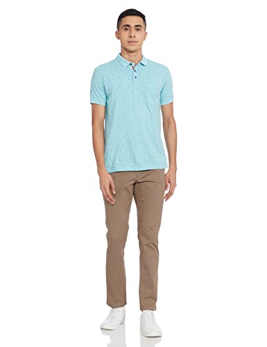 Image of Marks & Spencer Mens Solid Mid Rise Slim Fit Chinos