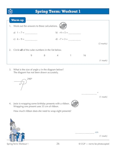 KS3 Maths 10-Minute Weekly Workouts - Year 7