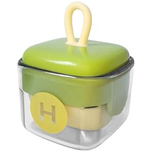 Mini Lint Roller,Washable Sticky Roller Reusable Lint Remover Portable Pet Hair Remover for Clothes,Travel Household (Green)