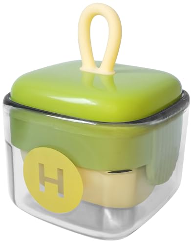 Mini Lint Roller,Washable Sticky Roller Reusable Lint Remover Portable Pet Hair Remover for Clothes,Travel Household (Green)