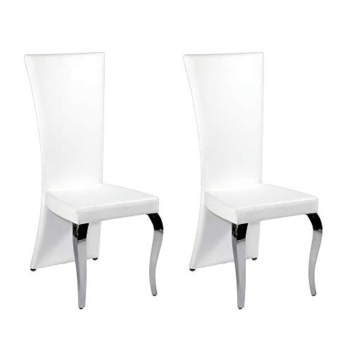 Milan Dining Chair, White #TOP1