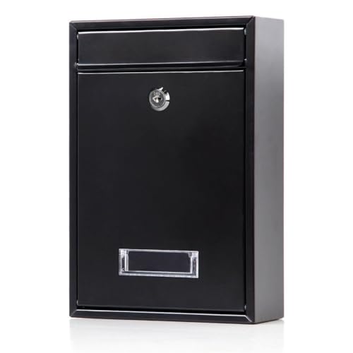 HBJWOV Wall Mounted Express Cabinets Flip Bucket Mailboxes and All Steel Mailboxes for Storing Letters(D)