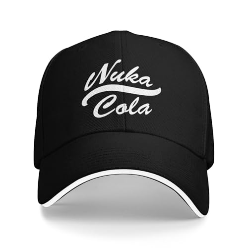 Owbnaa Nuka Drinks Cola Baseball Cap for Men Women Pattern Snapback Summer Travel Truck Caps Adjustable Trucker Hats Black