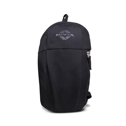 Pulse Junior 2.0 Backpack For Men & Women, Water-Resistant Sports Backpack, Lightweight, Durable 600D Polyester, Double-Zip Main Compartment & Secure Front Pocket, Capacity-10 Litres (Black) — photo 2