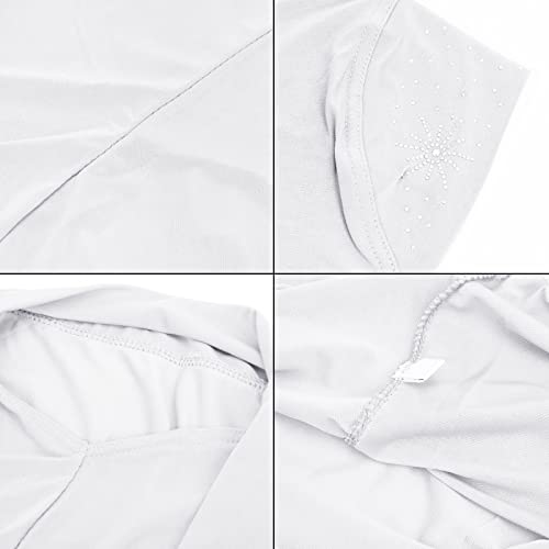 Clobeau Girls Muslim Hijab Children Hijab Scarf Headscarf Wrap Islamic Shawl Turban Islamic Head Scarf for 2-7 Years4