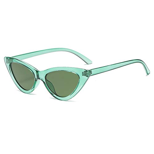 Image of Retro Vintage Narrow Cat Eye Sunglasses for Women Clout Goggles Plastic Frame